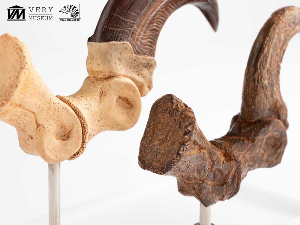 Jurassic Park ECC Elite Creature Line Statue Velociraptor Foot Claw and Fossil Claw Set 20 cm Image 7