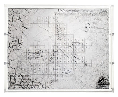 Jurassic Park III Ausgrabungskarte Velociraptor 27 cm Image 1