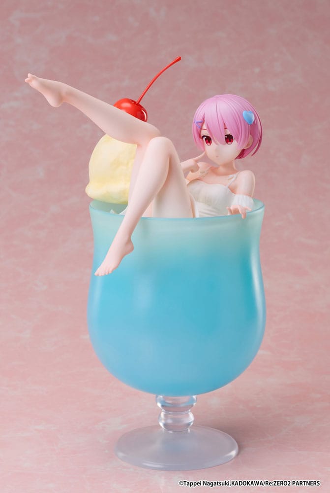 Re:Zero Starting Life in another World PVC Statue 1/7 Ram Cream Soda Ver. 21 cm Image 1