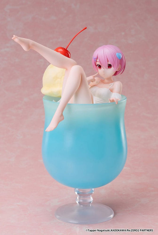 Re:Zero Starting Life in another World PVC Statue 1/7 Ram Cream Soda Ver. 21 cm Image 1