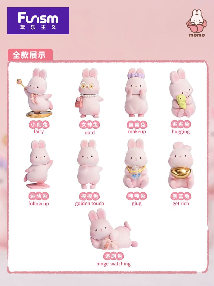 Momo Bunny Daily Series Minifiguren 10 cm Display (9) Image 1