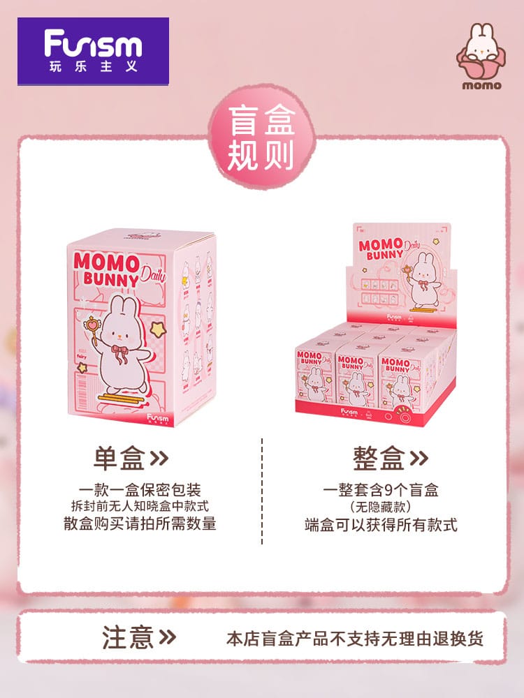 Momo Bunny Daily Series Minifiguren 10 cm Display (9) Image 3