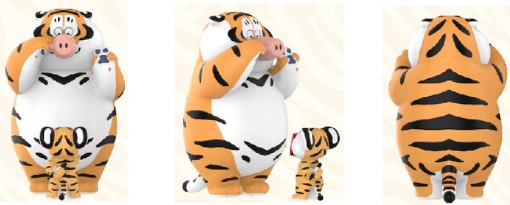 I Am Not Fat Tiger Roaring Love Series Minifiguren 9 cm Display (8) Image 4