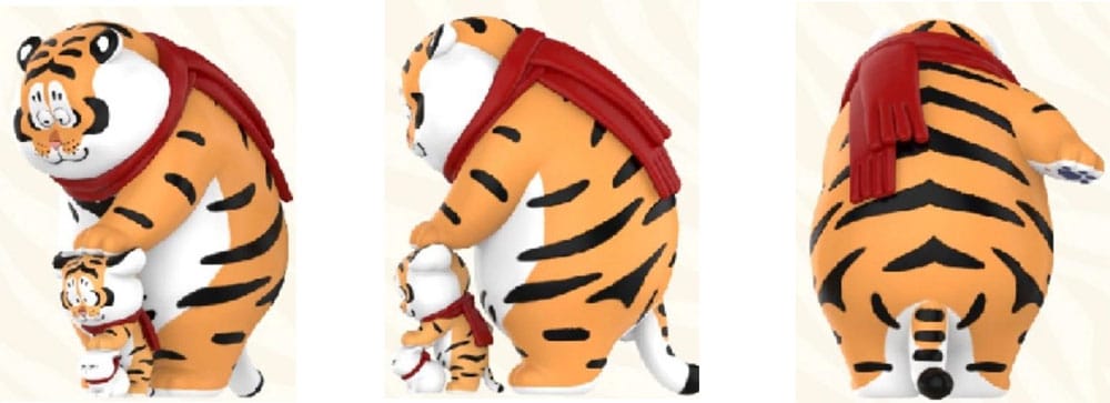 I Am Not Fat Tiger Roaring Love Series Minifiguren 9 cm Display (8) Image 5