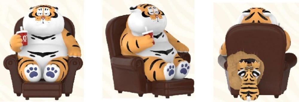 I Am Not Fat Tiger Roaring Love Series Minifiguren 9 cm Display (8) Image 6