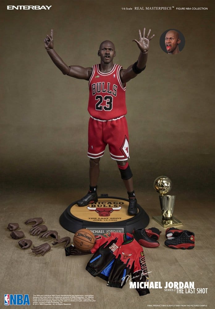 NBA Collection Real Masterpiece Actionfigur 1/6 Michael Jordan Series 2 (Road Jersey Edition) 33 cm Image 6