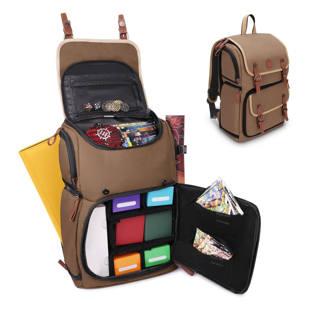 Enhance TCG Series Trading Card Backpack Designer Edition Tan Full-size Image 1