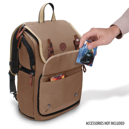 Enhance TCG Series Trading Card Backpack Designer Edition Tan Full-size Image 2