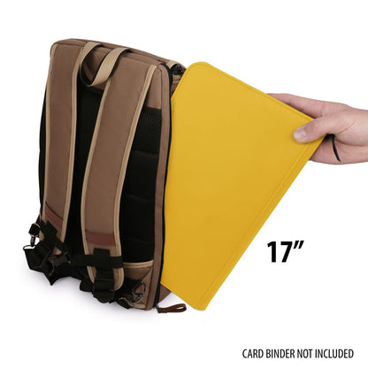 Enhance TCG Series Trading Card Backpack Designer Edition Tan Full-size Image 3