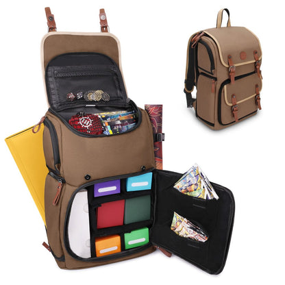 Enhance TCG Series Trading Card Backpack Designer Edition Tan Full-size Image 4