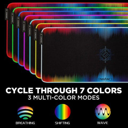 Enhance LED Mouse Mat Multicolor Image 2