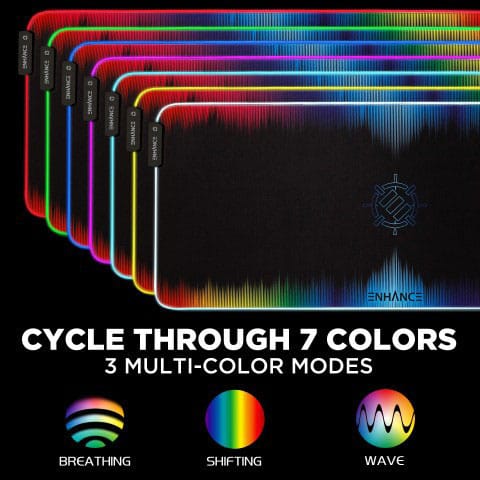 Enhance LED Mouse Mat Multicolor Image 2