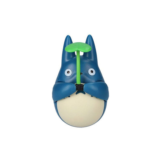 Mein Nachbar Totoro Figur mit rundem Boden Mid Totoro with leaf 6 cm Image 1