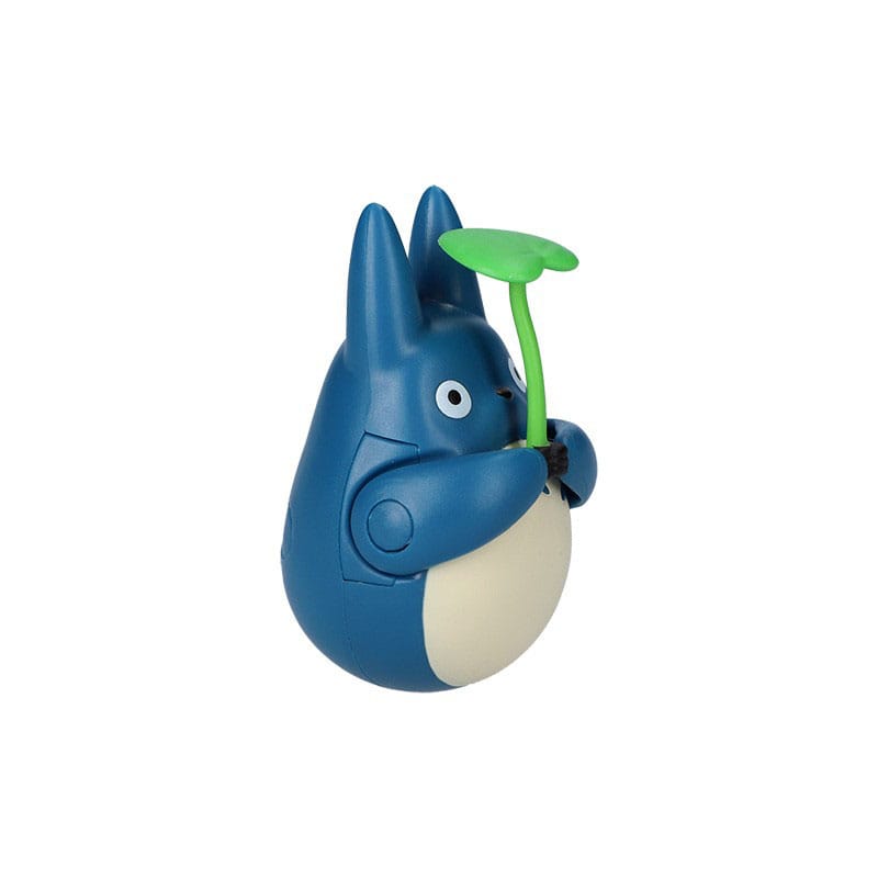 Mein Nachbar Totoro Figur mit rundem Boden Mid Totoro with leaf 6 cm Image 7