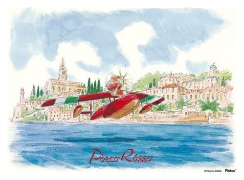 Porco Rosso Puzzle und Staffelei Savoia water landing (150 Teile) Image 2