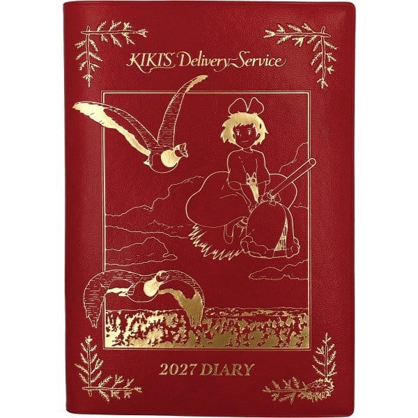 Kiki´s kleiner Lieferservice Tagebuch Kiki on her broom red gold foil Image