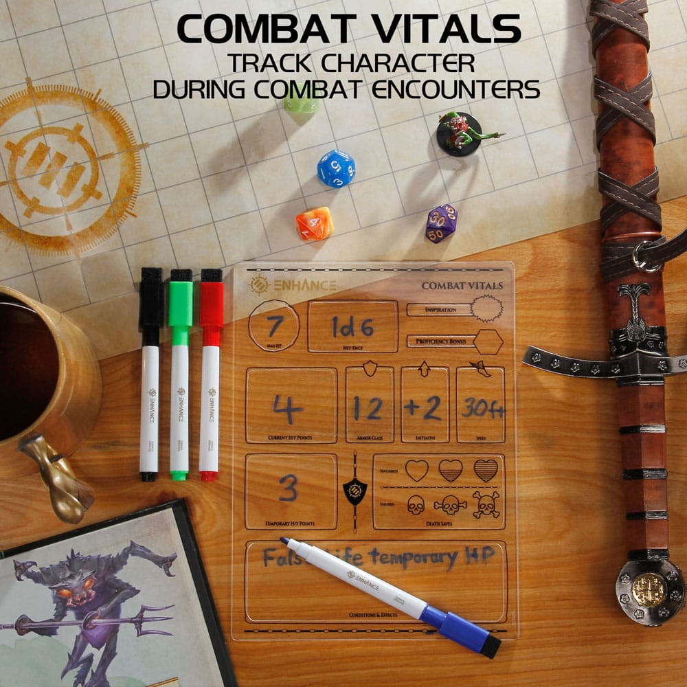 Enhance RPG Series Acryl Charakterbögen Set *Englische Version* Image 2