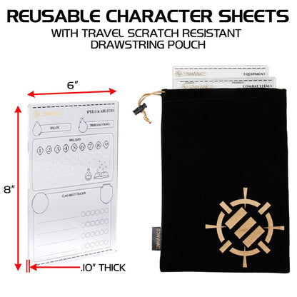 Enhance RPG Series Acryl Charakterbögen Set *Englische Version* Image 5