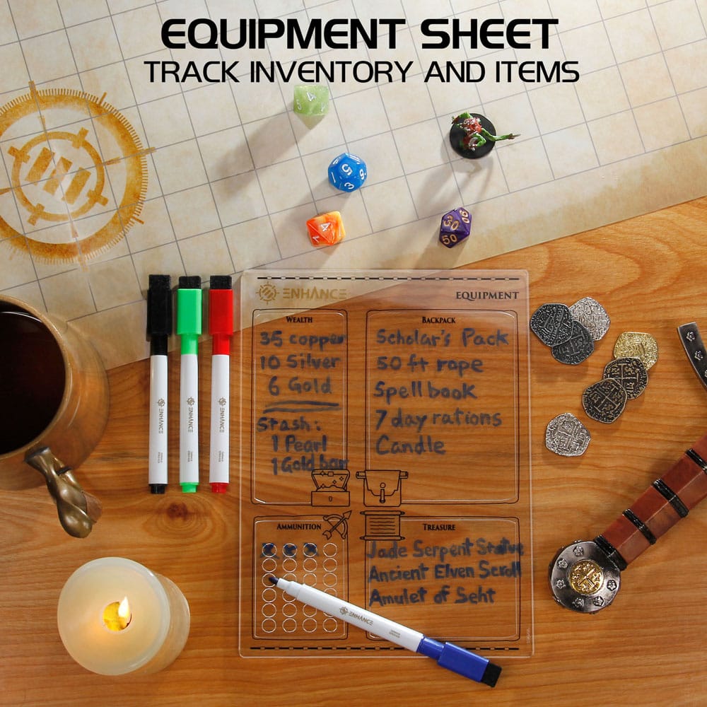 Enhance RPG Series Acryl Charakterbögen Set *Englische Version* Image 7