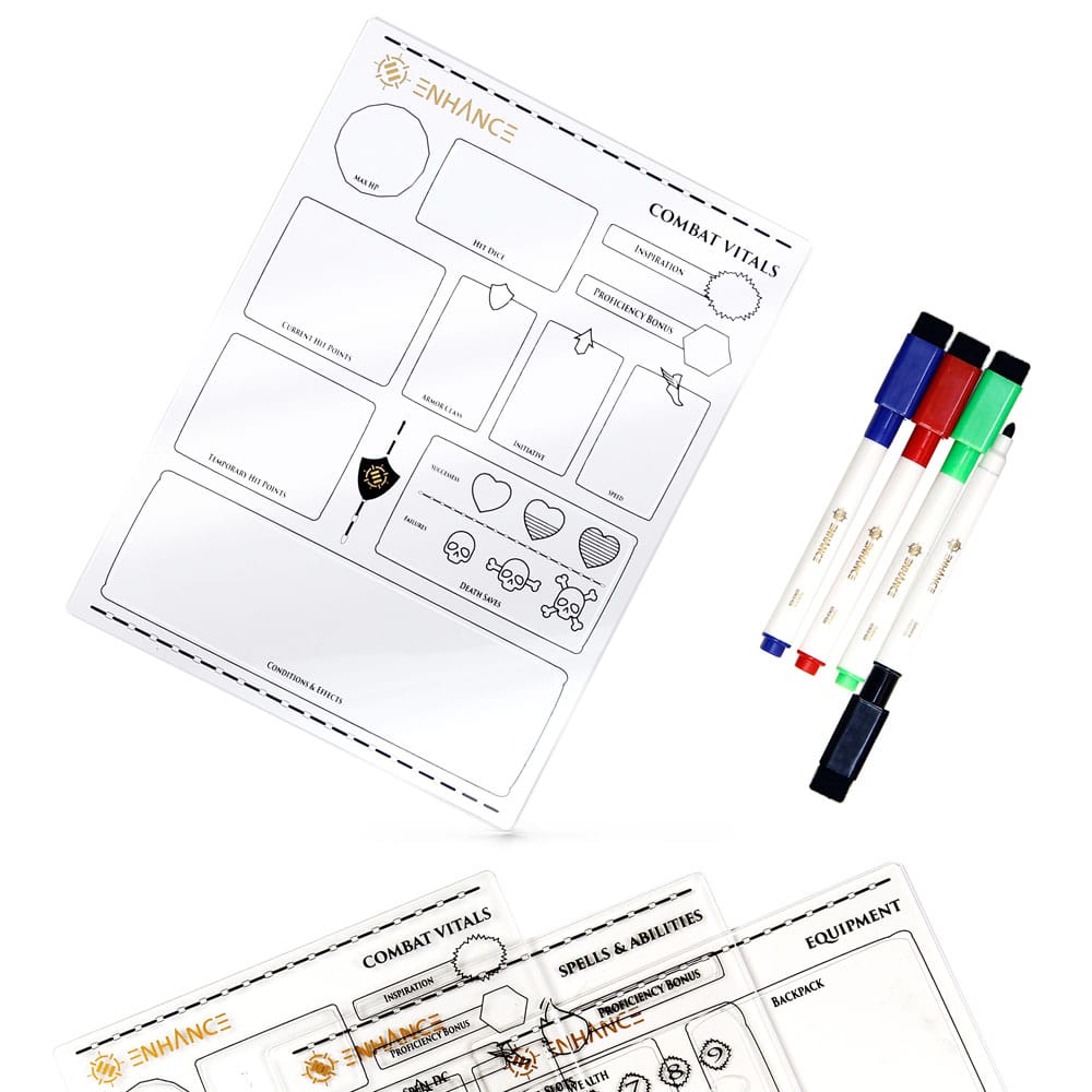 Enhance RPG Series Acryl Charakterbögen Set *Englische Version* Image 8