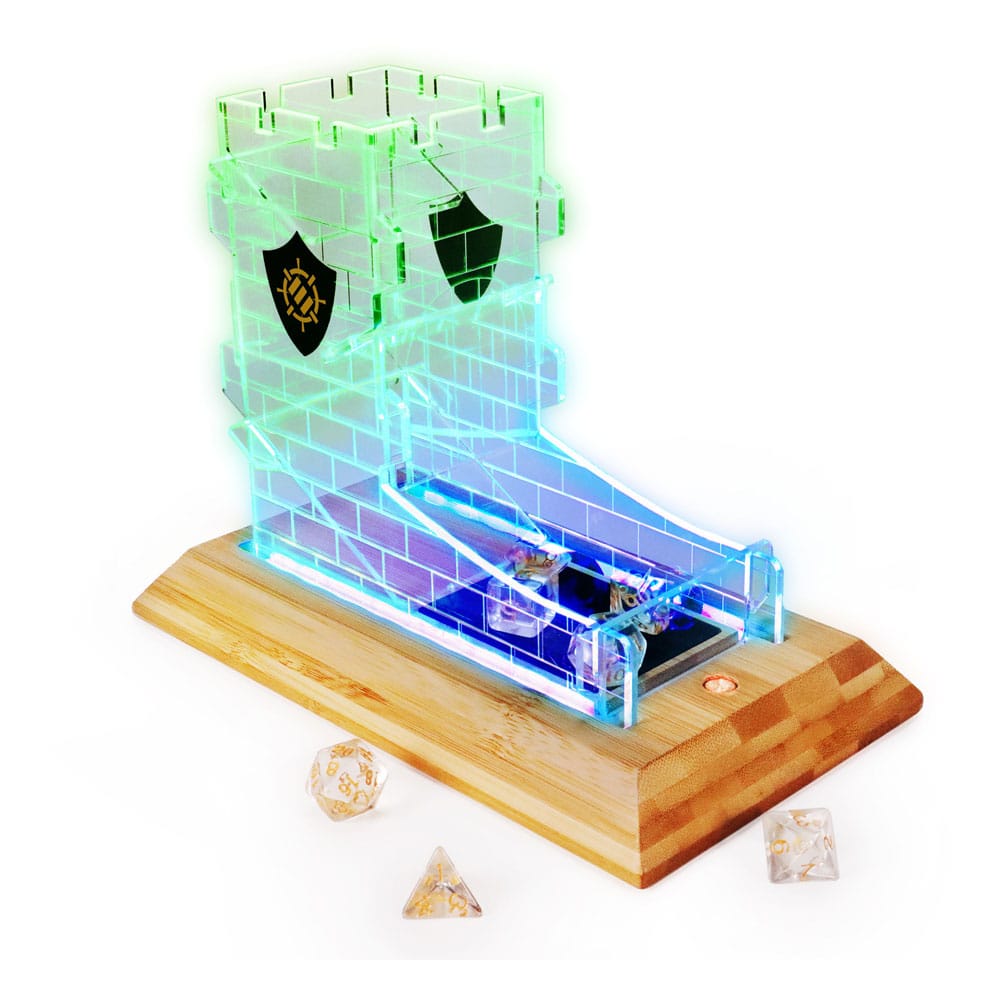 Enhance Tabletop Series LED Würfelturm mit Würfel Set Clear Image 1
