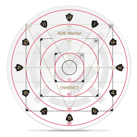 Enhance RPG Series 30ft Spell AoE Damage Template Image 1