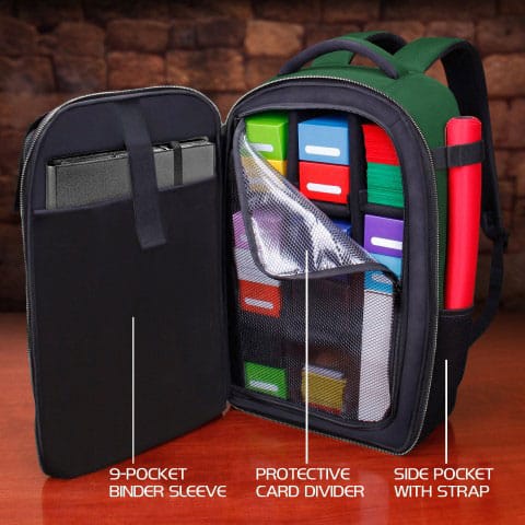 Enhance TCG Series Card Backpack Collector's Edition Green Image 2