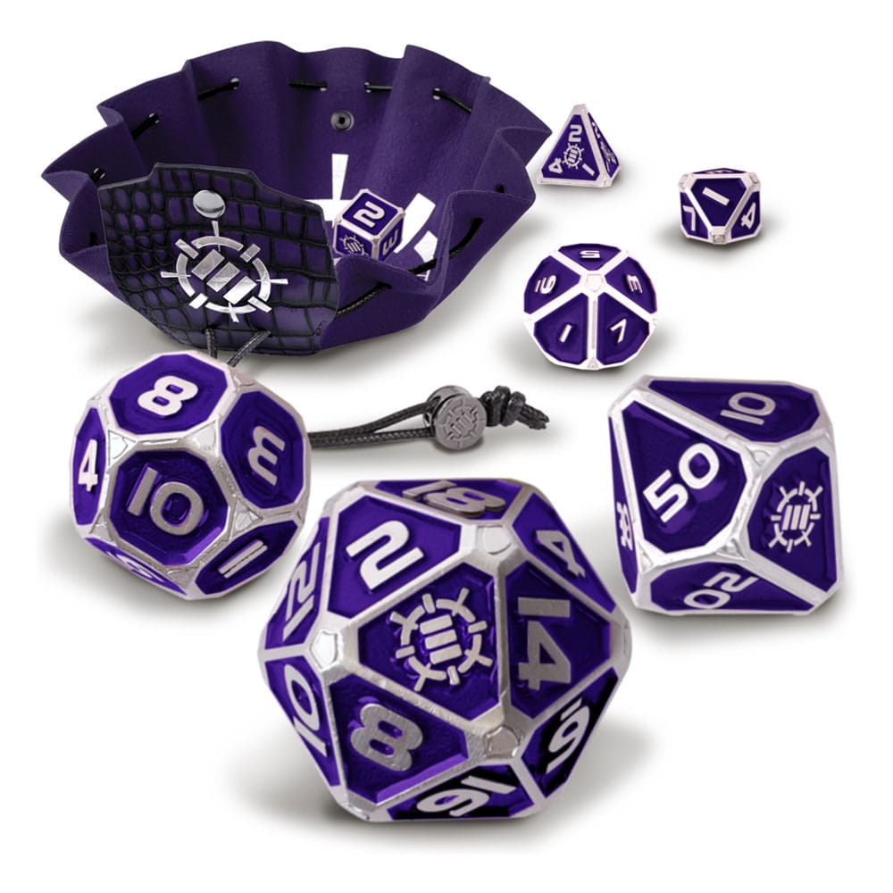 Enhance Tabletop Series Metall RPG Würfel Set Purple (7) Image 1