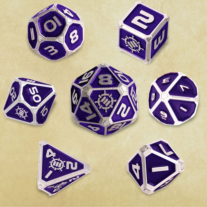 Enhance Tabletop Series Metall RPG Würfel Set Purple (7) Image 2
