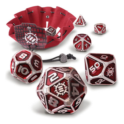 Enhance Tabletop Series Metall RPG Würfel Set Red (7) Image 1