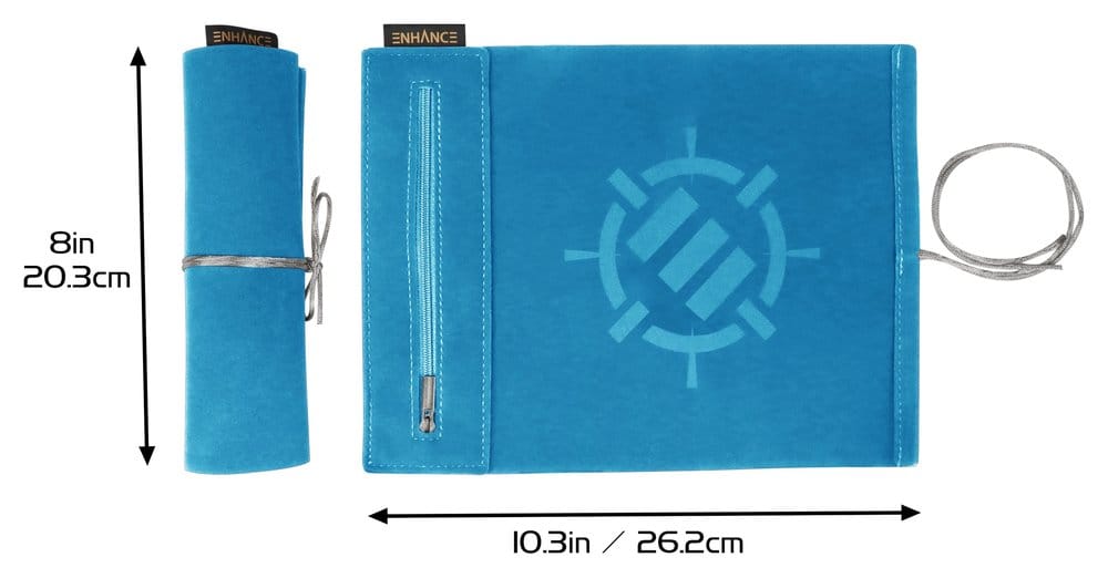 Enhance Tabletop-Zubehör Roll on a Scroll Würfel und Würfelmatte Blau Image 2