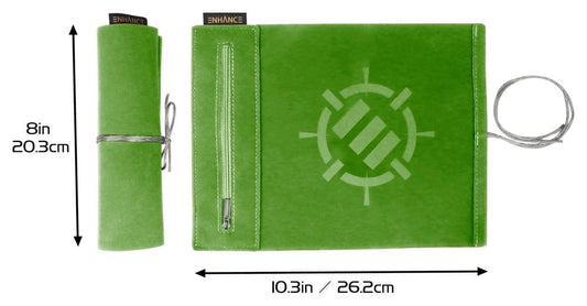 Enhance Tabletop-Zubehör Roll on a Scroll Würfel und Würfelmatte Grün Image 2