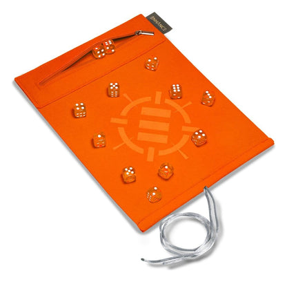 Enhance Tabletop-Zubehör Roll on a Scroll Würfel und Würfelmatte Orange Image 1