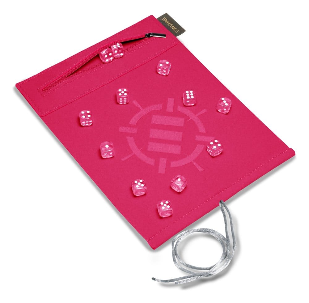 Enhance Tabletop-Zubehör Roll on a Scroll Würfel und Würfelmatte Pink Image 1
