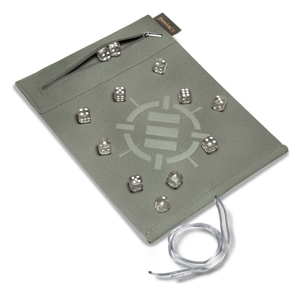 Enhance Tabletop-Zubehör Roll on a Scroll Würfel und Würfelmatte Silber Image 1