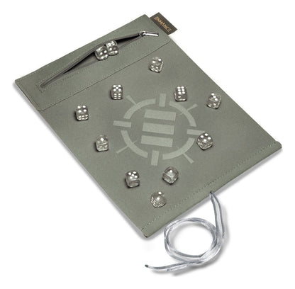 Enhance Tabletop-Zubehör Roll on a Scroll Würfel und Würfelmatte Silber Image 1
