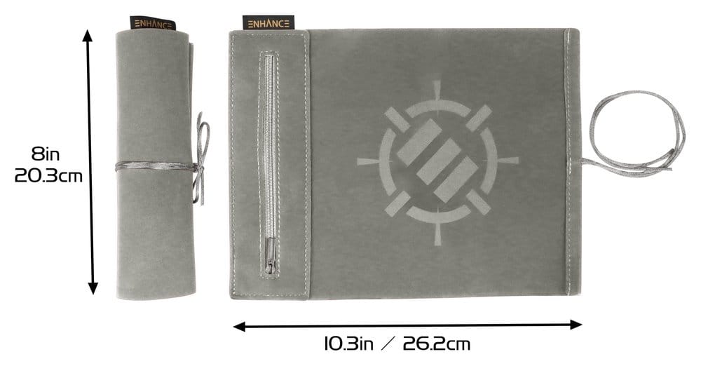 Enhance Tabletop-Zubehör Roll on a Scroll Würfel und Würfelmatte Silber Image 2