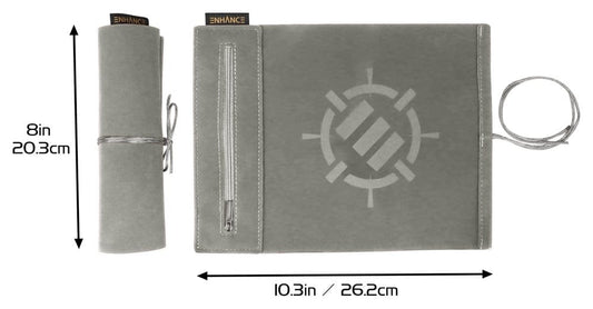 Enhance Tabletop-Zubehör Roll on a Scroll Würfel und Würfelmatte Silber Image 2