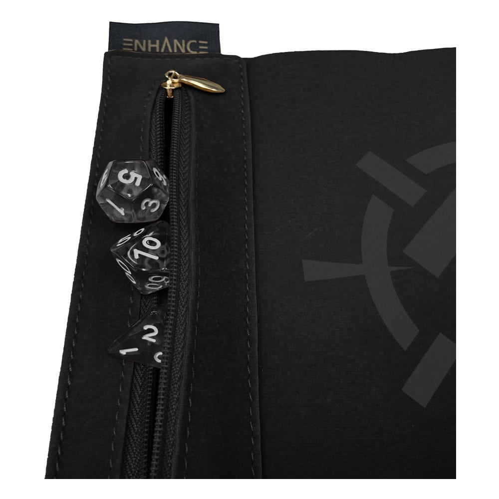 Enhance Tabletop Roll on a Scroll Würfeltasche mit Würfel Black Image 5