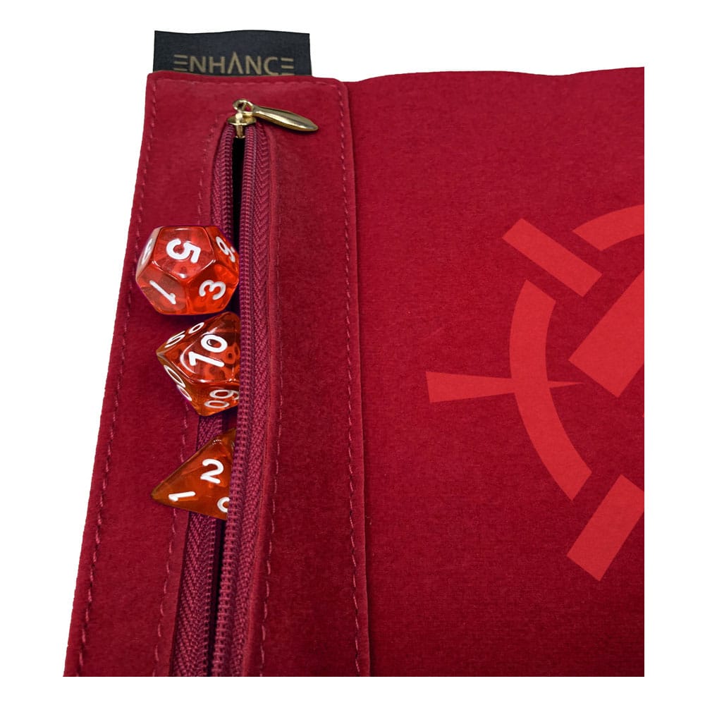 Enhance Tabletop Roll on a Scroll Würfeltasche mit Würfel Rot Image 5