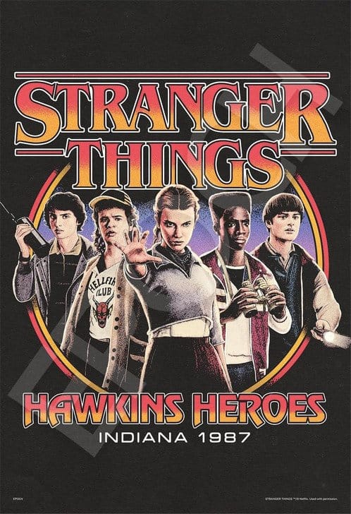 Stranger Things Puzzle 1000 Teile Hawkins Heroes Image