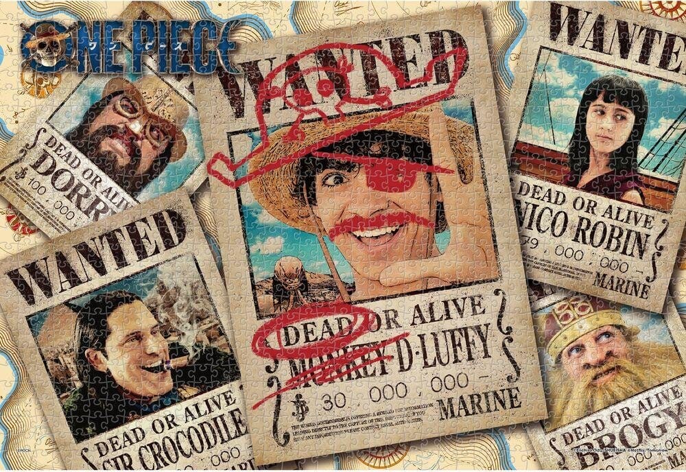 One Piece Puzzle 1000 Teile Wanted Image 1
