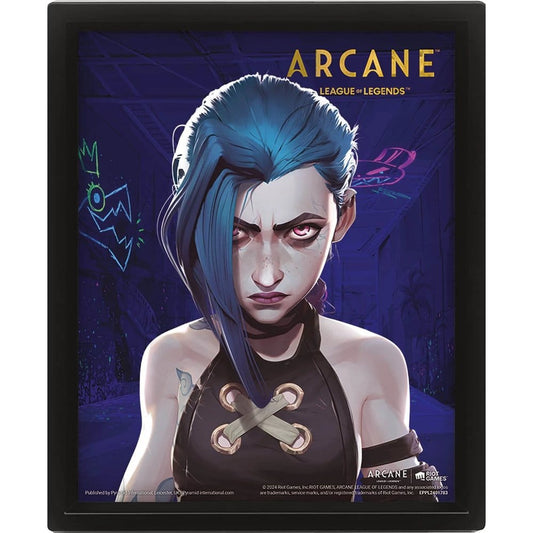 League of Legends Arcane 3D-Effekt Poster Jinx-VI Image 1