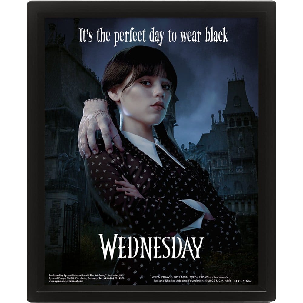 Wednesday 3D-Effekt Poster im Rahmen Perfect Day 26 x 20 cm&nbsp; Image