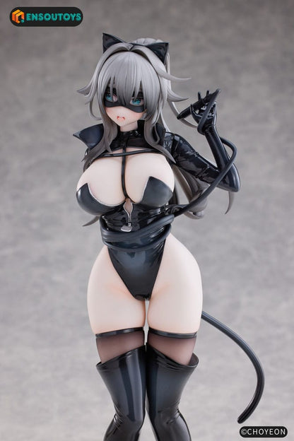 Original Character Statue 1/6 Cat Woman Happy-chan Different Color Edition 27 cm Image 3