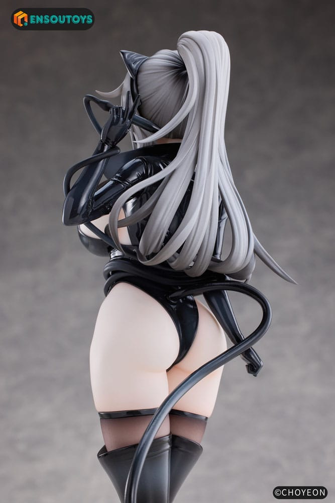 Original Character Statue 1/6 Cat Woman Happy-chan Different Color Edition 27 cm Image 8