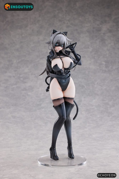 Original Character Statue 1/6 Cat Woman Happy-chan Different Color Edition 27 cm Image 12