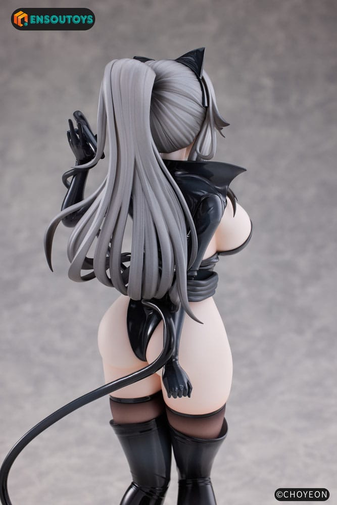 Original Character Statue 1/6 Cat Woman Happy-chan Different Color Edition 27 cm Image 13