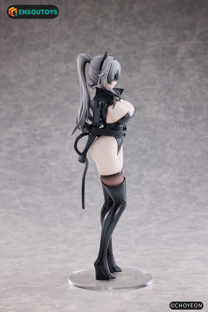 Original Character Statue 1/6 Cat Woman Happy-chan Different Color Edition 27 cm Image 18
