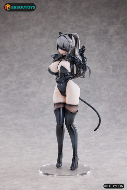 Original Character Statue 1/6 Cat Woman Happy-chan Different Color Edition 27 cm Image 22